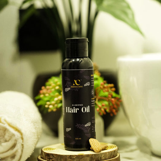 Almond Hair Oil with Cold Pressed Almond Oil & Vitamin E for Healthy Hair Growth - 100 ml