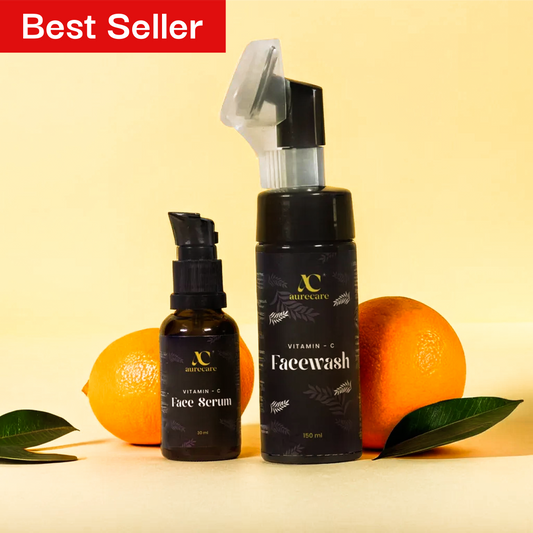 Vitamin - C Facewash And Face Serum For Tan Removal & Whitening- Pack Of 2