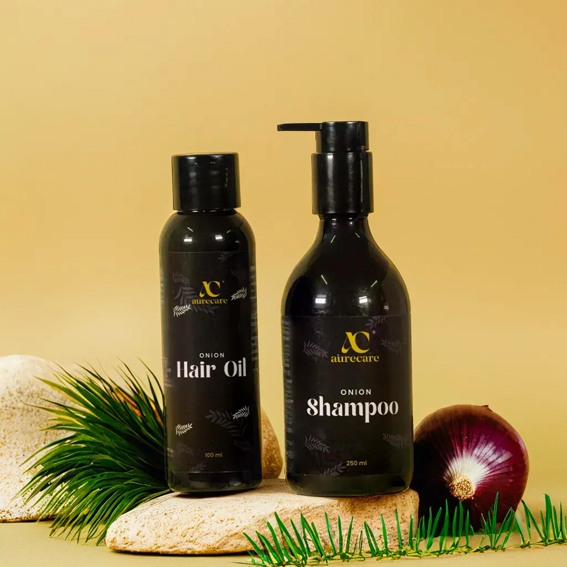 Onion Shampoo & Hair Oil - Pack Of 2 - Aurecare