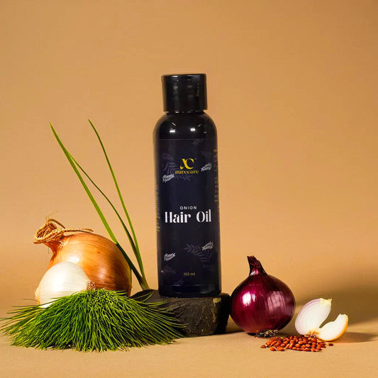 Onion Hair Oil for Hair Regrowth and Hair Fall Control - 100ml - Aurecare